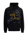 Black Graphic Oversized Hoodie 1
