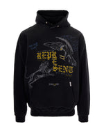 Black Graphic Oversized Hoodie 1