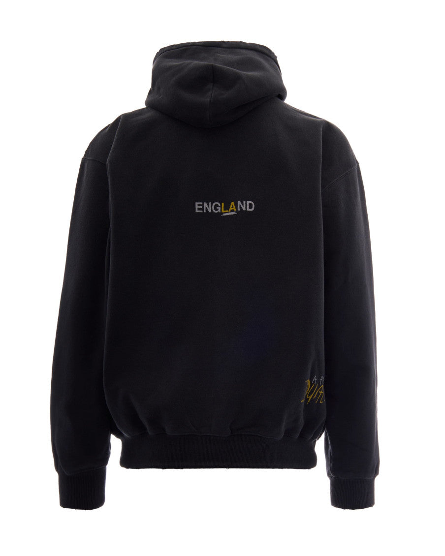 Black Graphic Oversized Hoodie 2