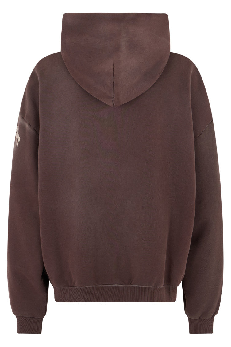 Brown Graphic Logo Hoodie 2