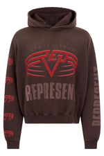 Dark Brown Graphic Hoodie 1