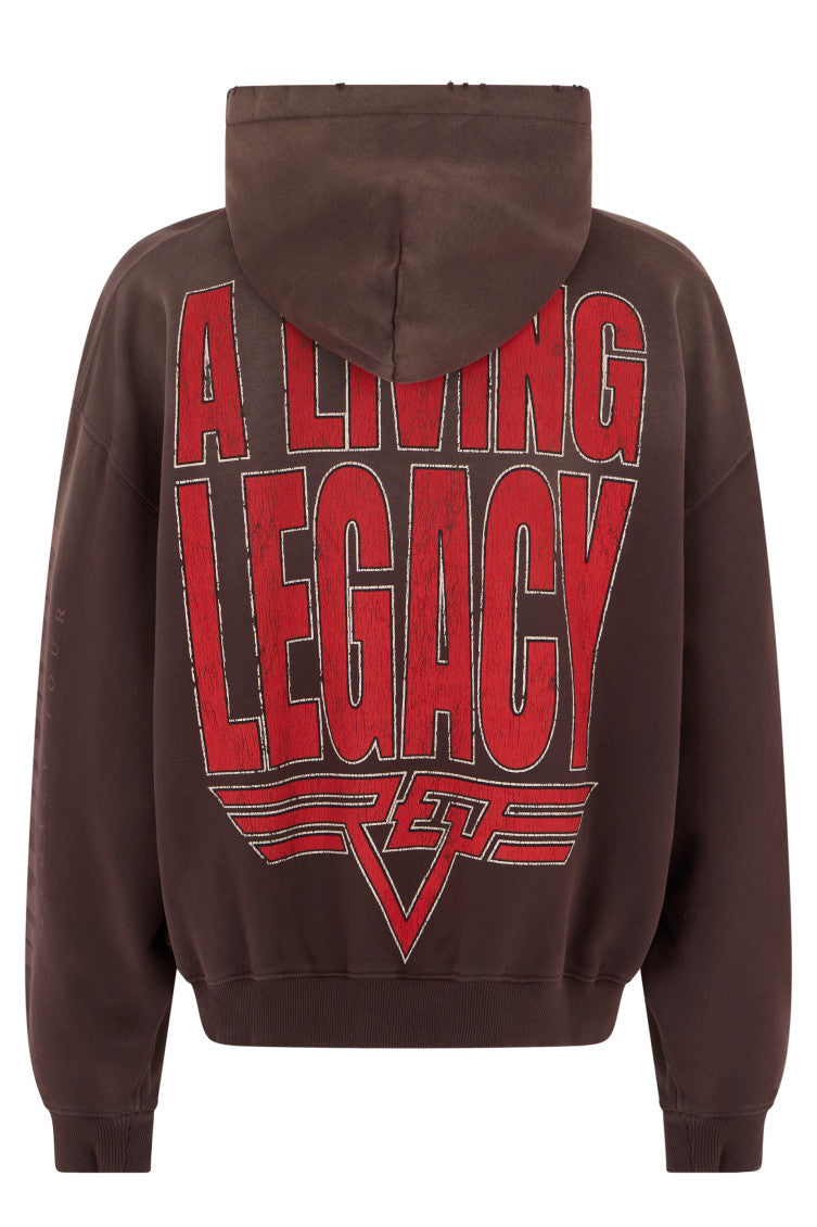 Dark Brown Graphic Hoodie 2