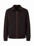 Dark Brown Zip-Up Jacket 1