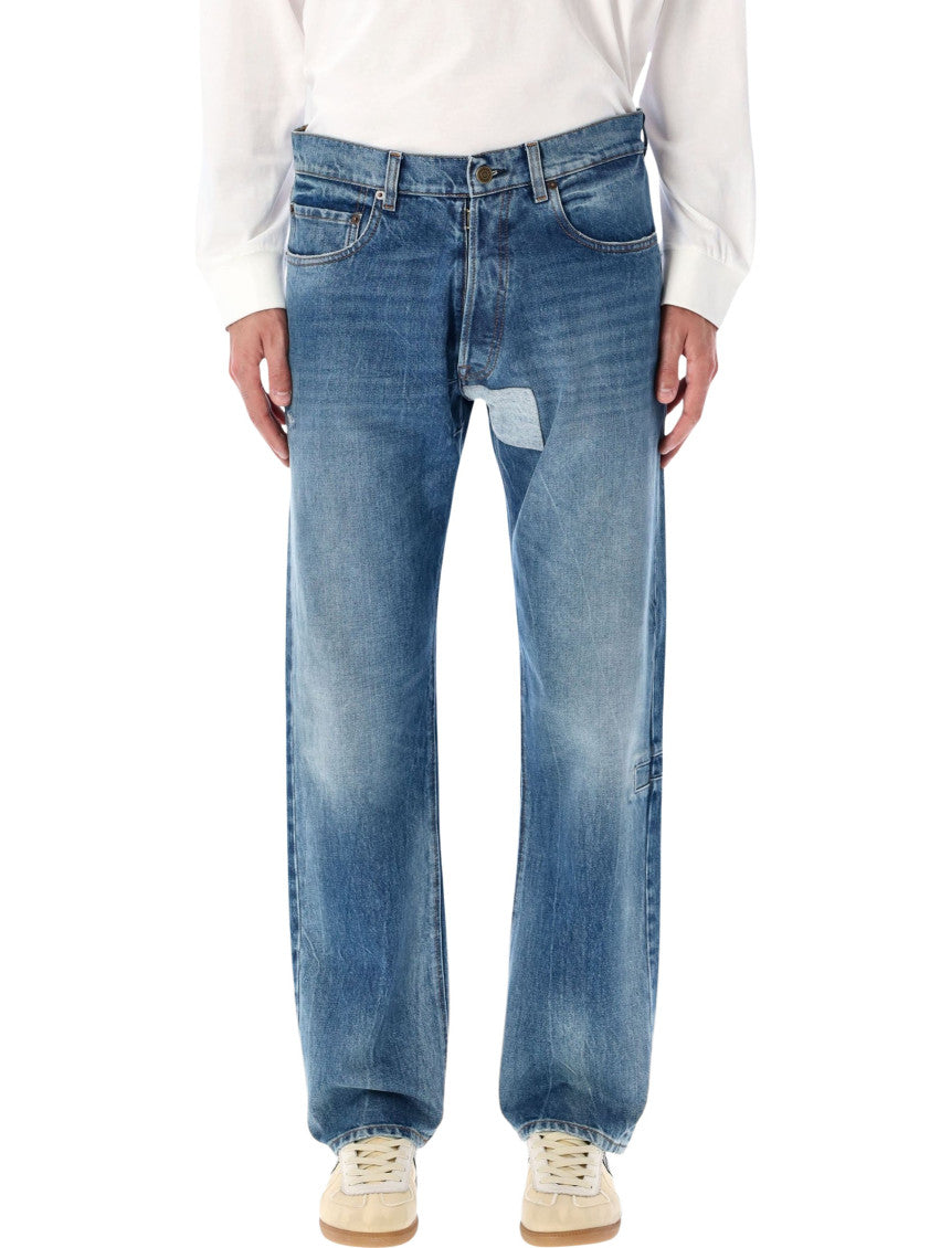 Blue Mid Rise Jeans 1