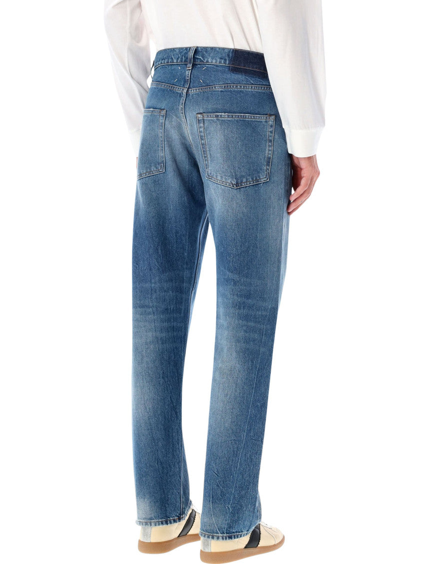 Blue Mid Rise Jeans 2