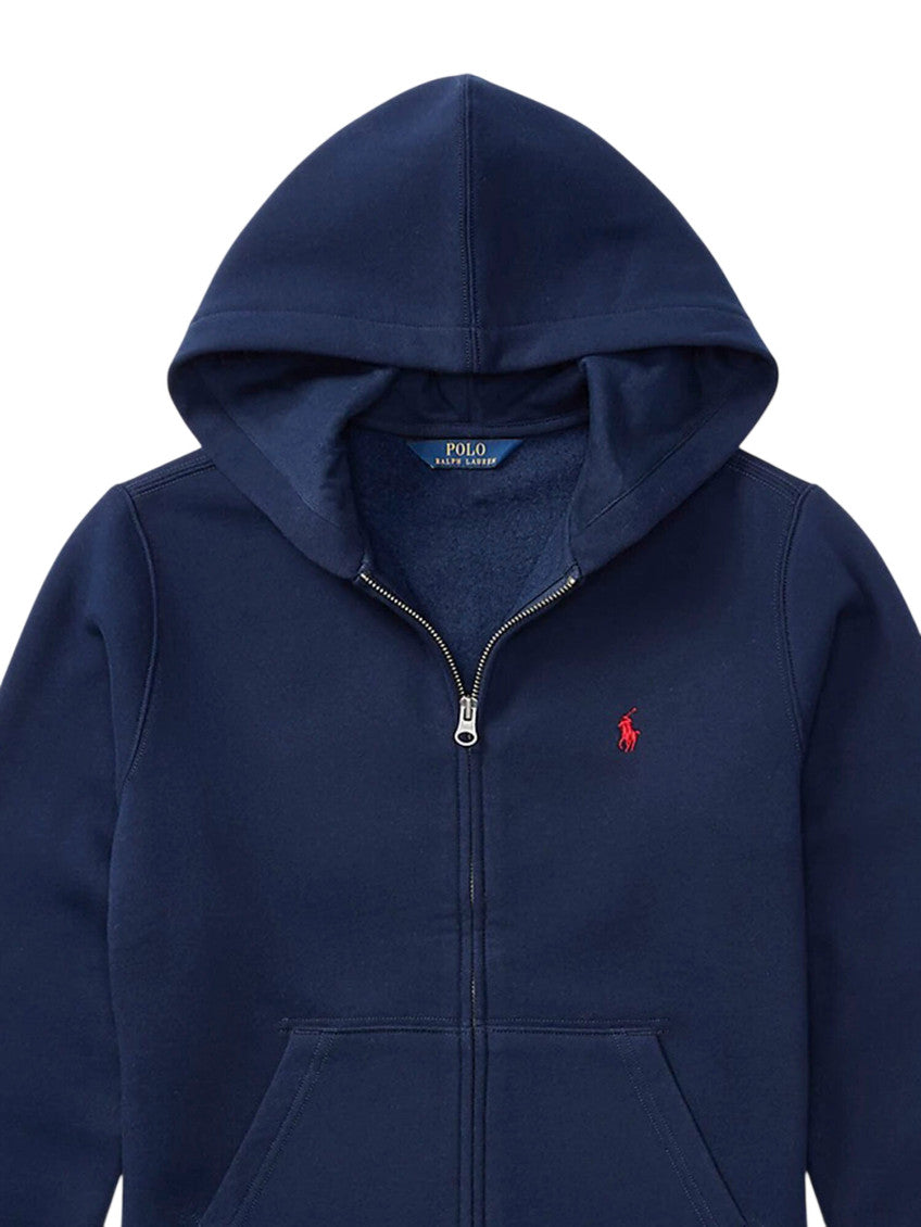 Boys Navy Blue Logo Hoodie 3