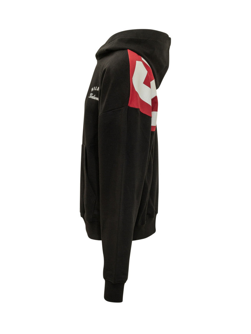 Black Logo Regular Hoodie 3