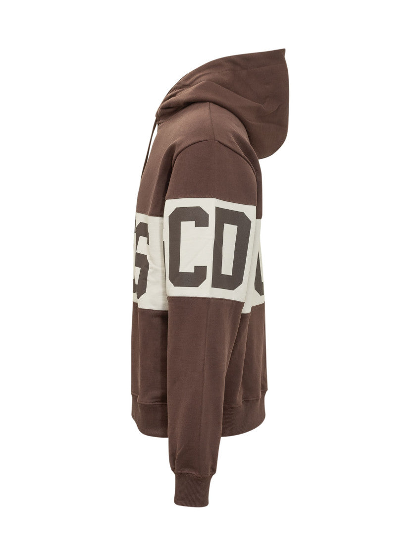 Brown Graphic Logo Hoodie 3