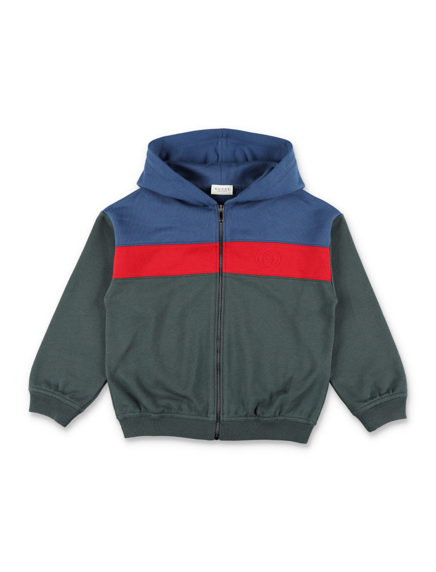 Boys Multicolor Color Block Hoodie 1