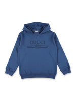 Boys Blue Logo Hoodie 1