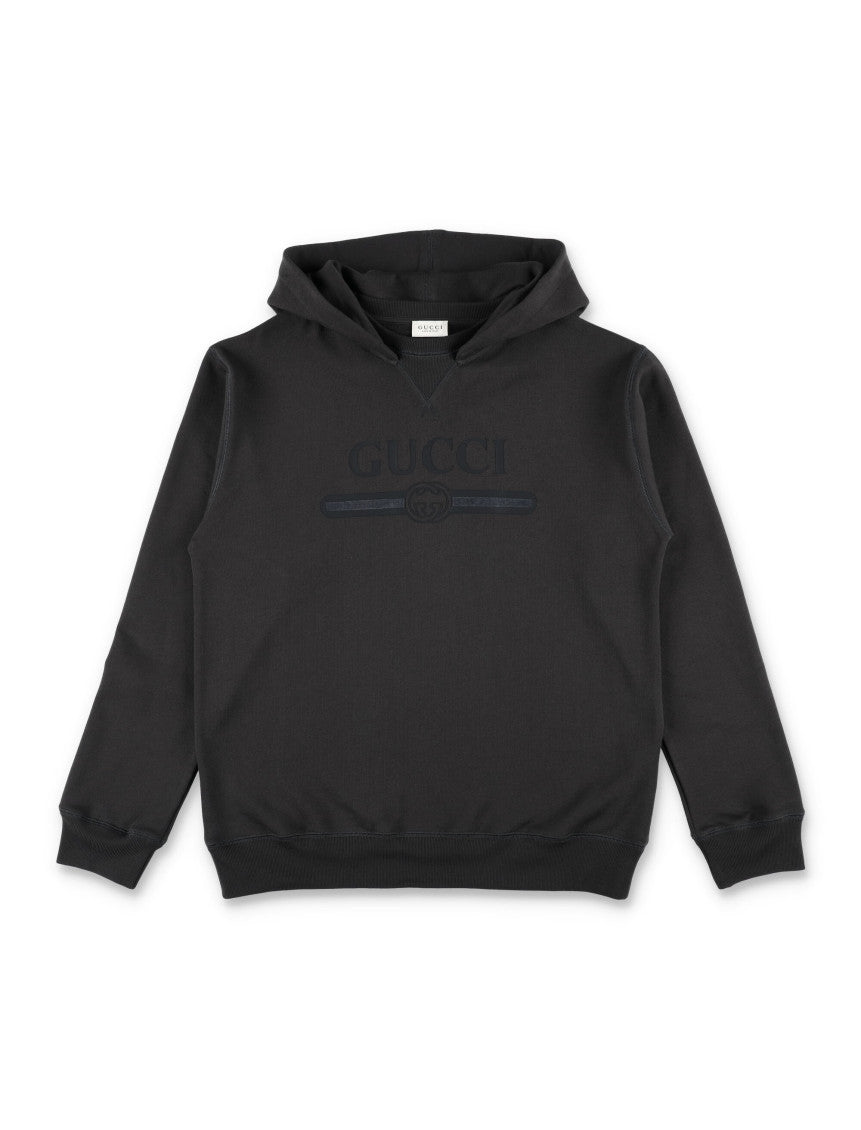 Boys Black Logo Hoodie 1
