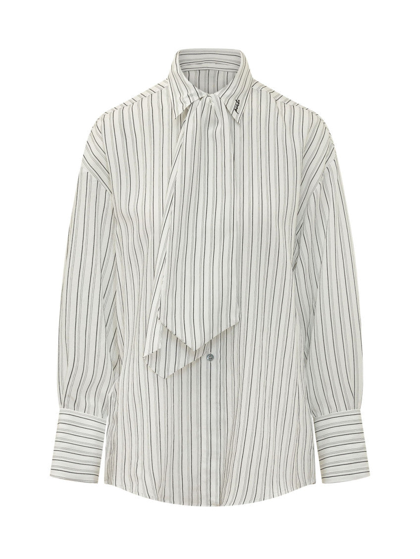 White Stripes Oversized Shirt 1
