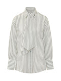 White Stripes Oversized Shirt 1