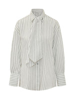 White Stripes Oversized Shirt 1
