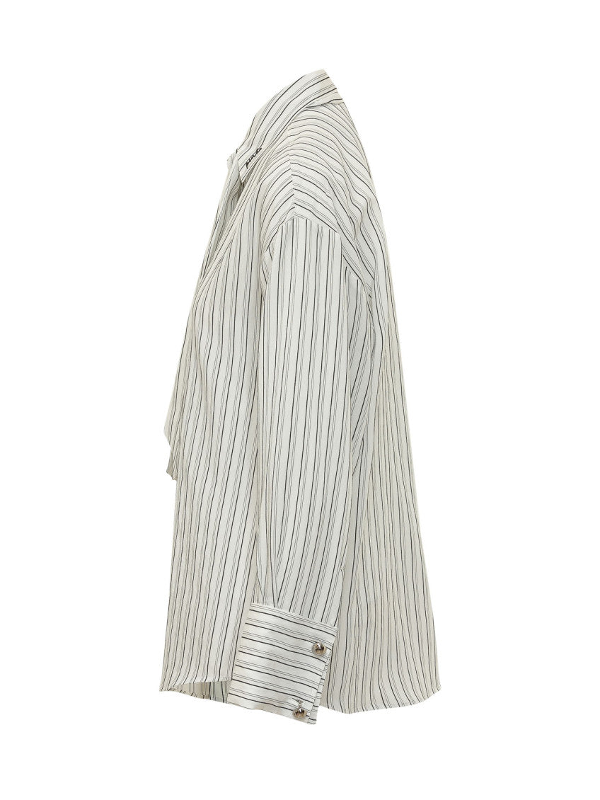 White Stripes Oversized Shirt 3