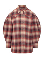 Red Oversized Check Shirt 1