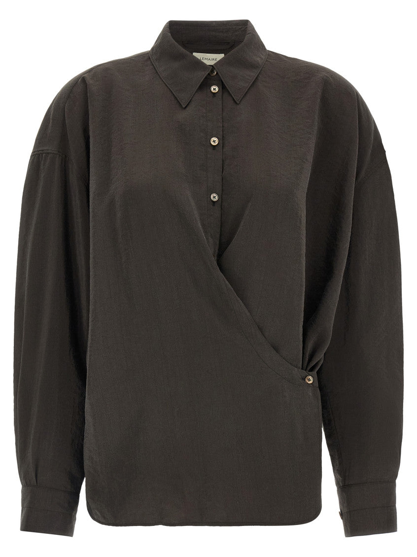Black Relaxed Twisted Shirt 1