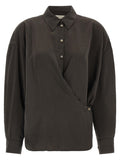 Black Relaxed Twisted Shirt 1