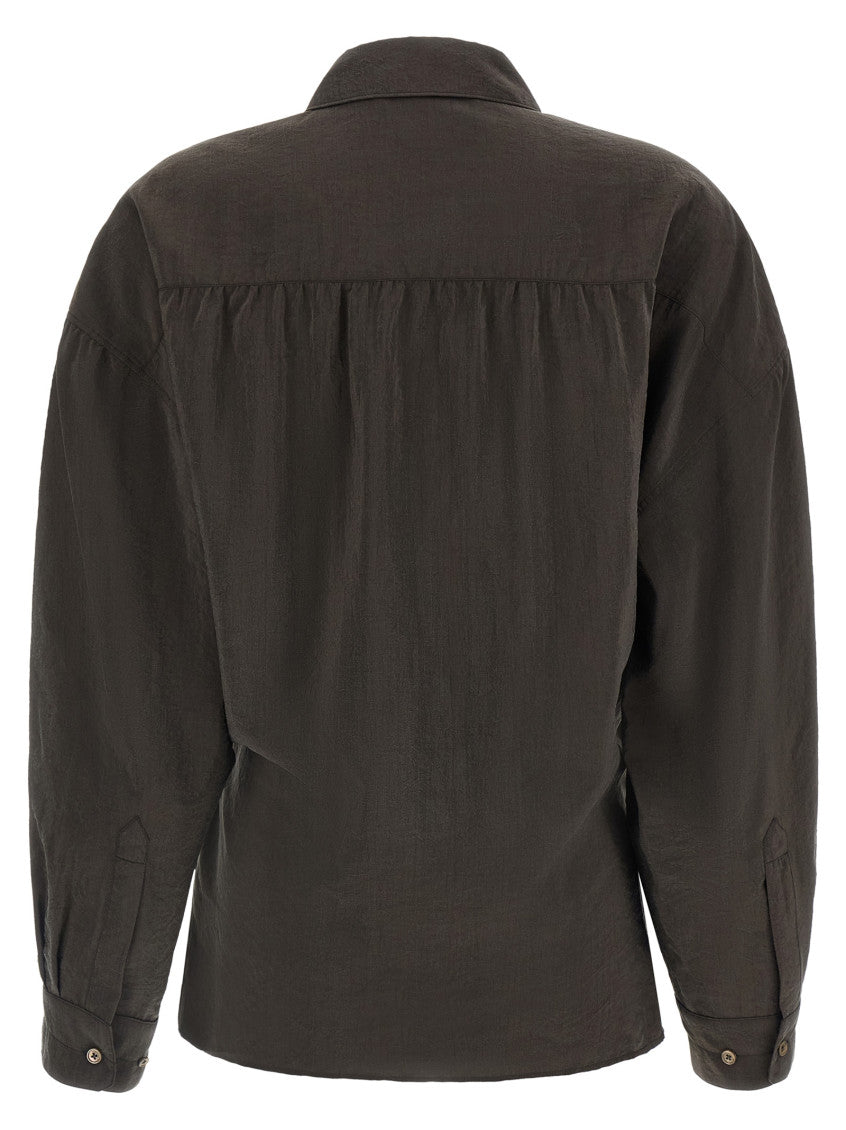 Black Relaxed Twisted Shirt 2