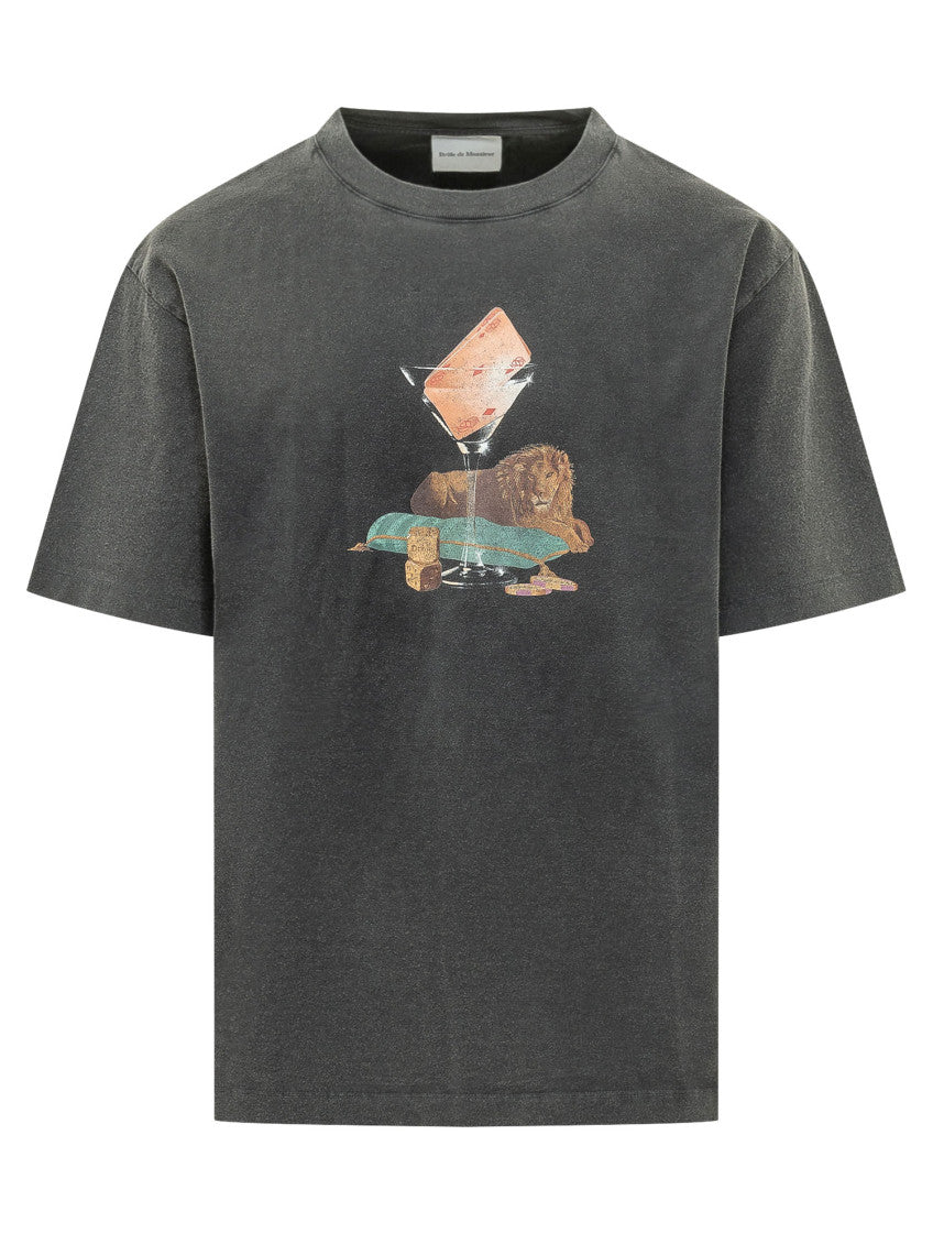Dark Grey Graphic T-Shirt 1