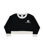 Girls Black Logo Sweaters 1