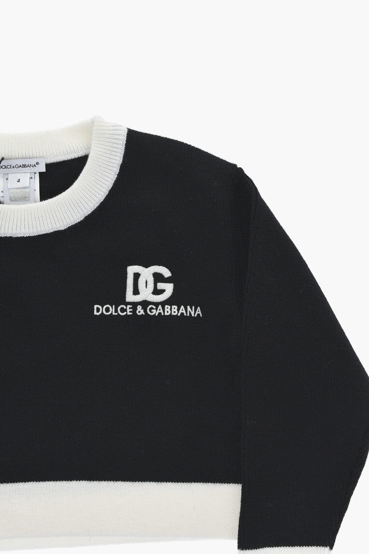 Girls Black Logo Sweaters 3