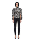 BlackWhite Printed Turtle Neck Top 1