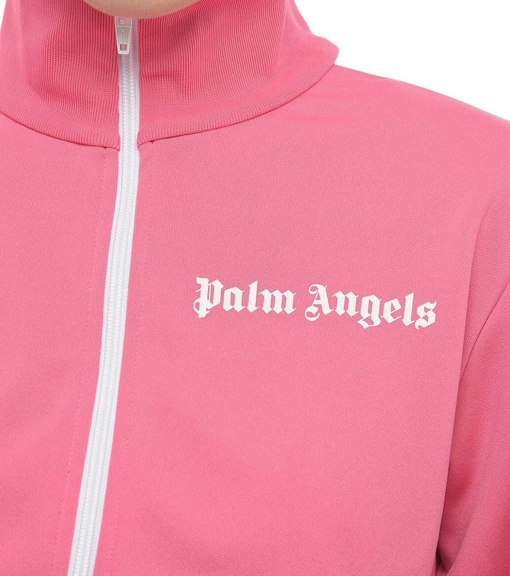 Fuchsia Stripes Mock Collar Sweatshirt 3