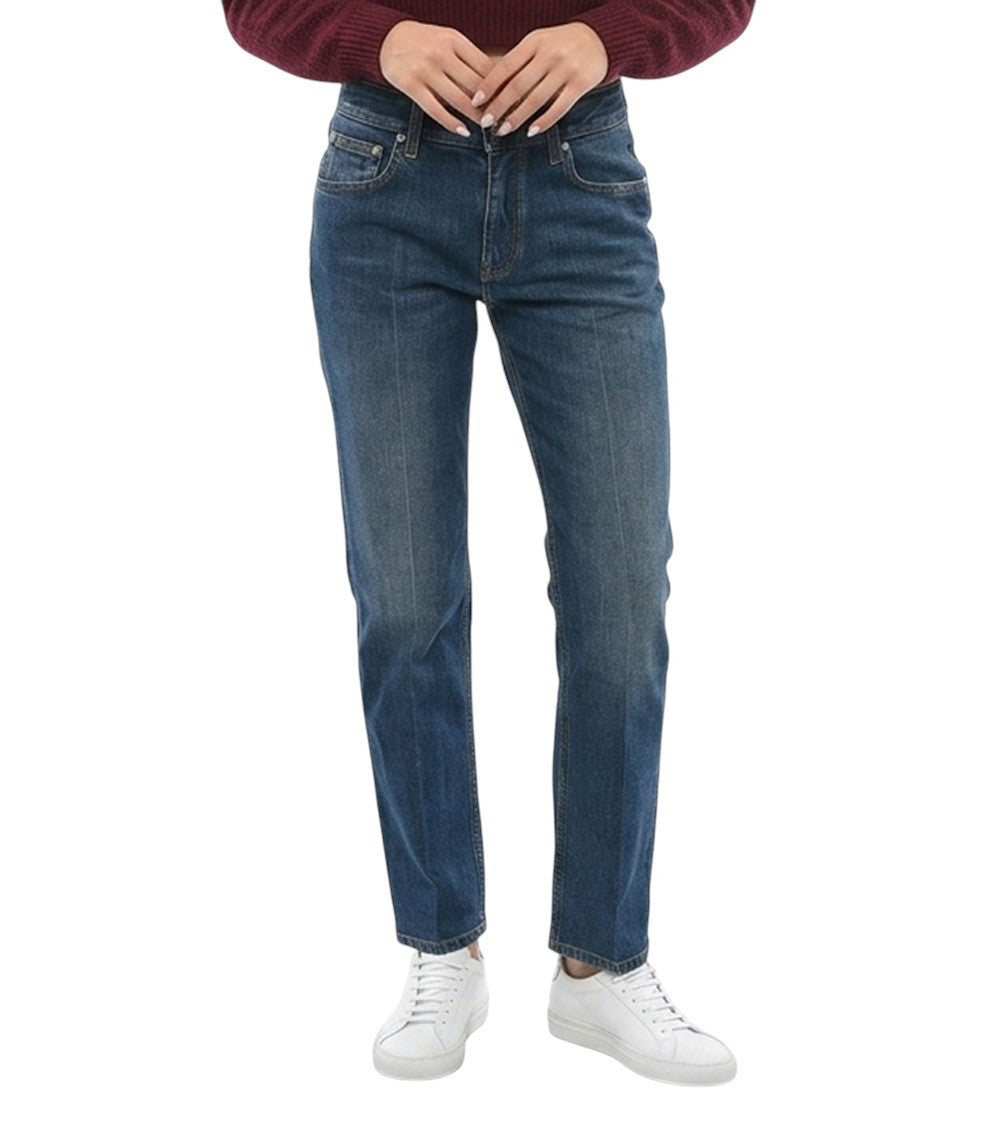 Blue Slim High Rise Jeans 1