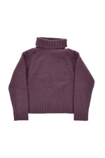 Girls Purple Knitted Sweater 1