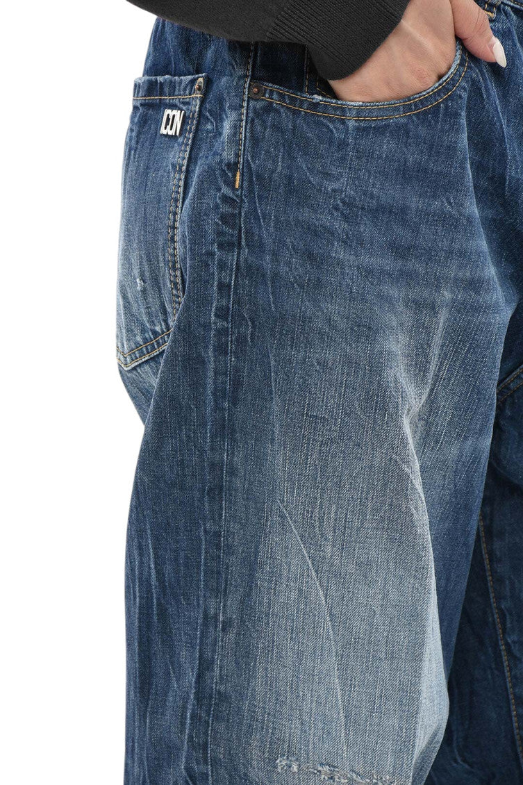 Blue Flared High Rise Jeans 3