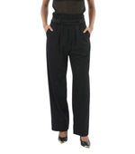 Black Relaxed Pleated Pants 1