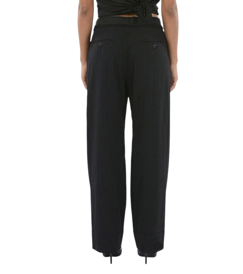 Black Relaxed Pleated Pants 2