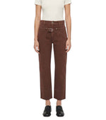 Brown Straight High Rise Jeans 1