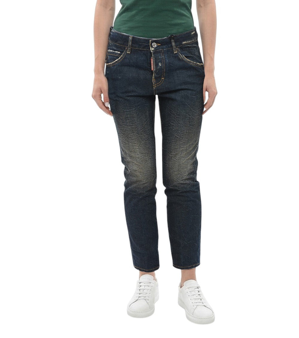 Blue Regular Mid Rise Jeans 1