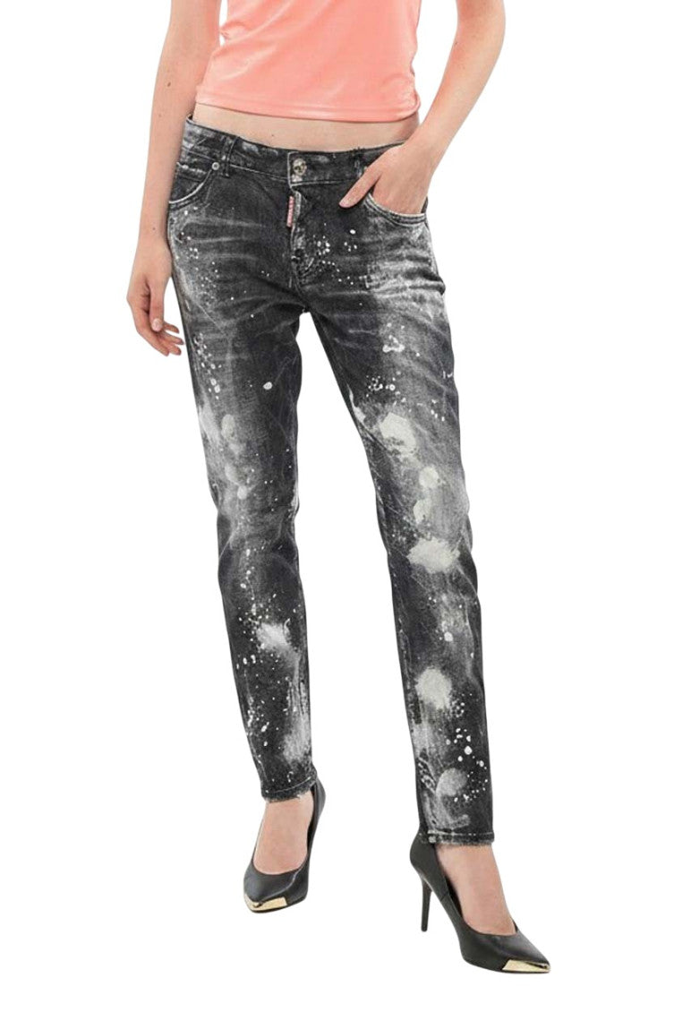 Grey Slim Low Rise Jeans 1