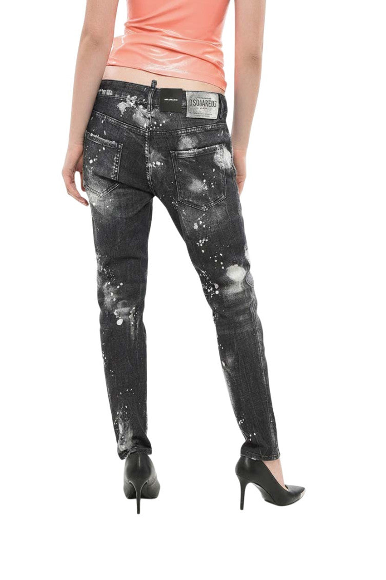 Grey Slim Low Rise Jeans 2
