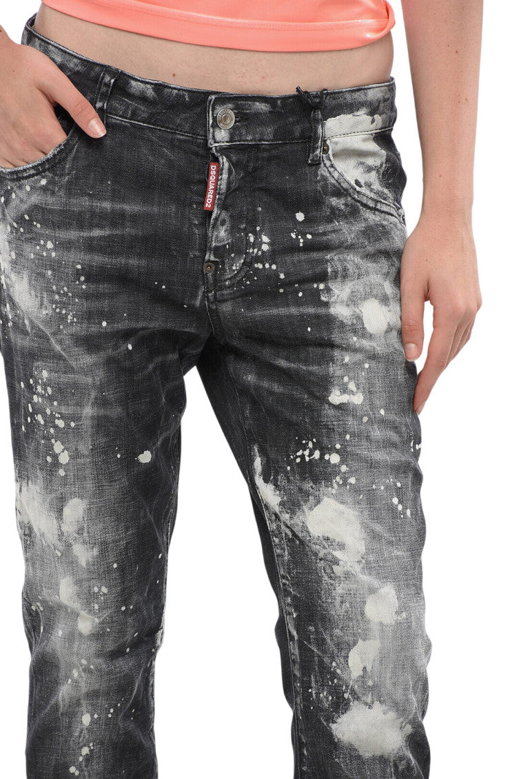 Grey Slim Low Rise Jeans 3