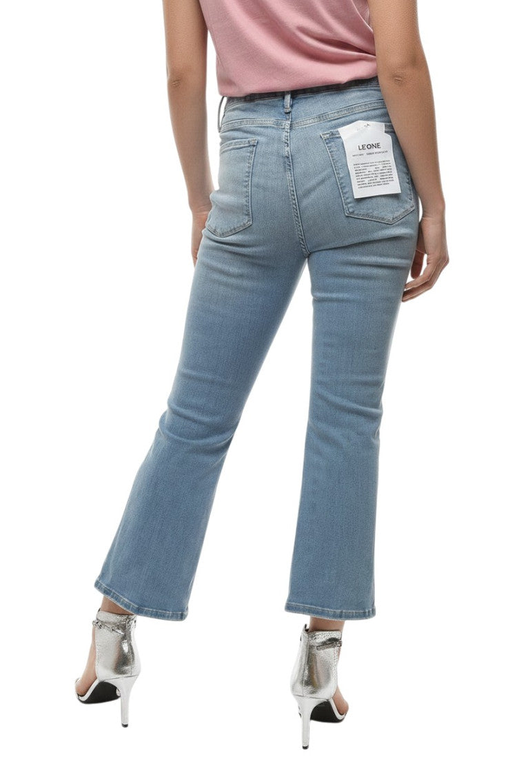 Blue Straight High Rise Jeans 2