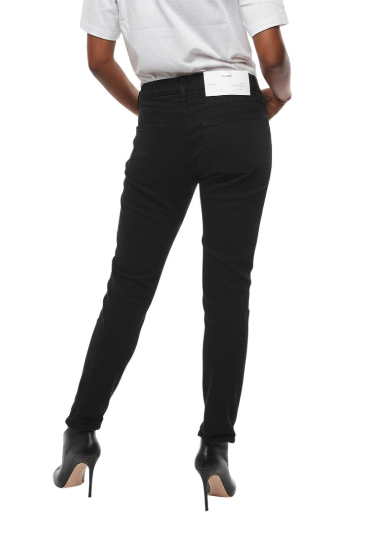 Black Skinny Mid Rise Jeans 2