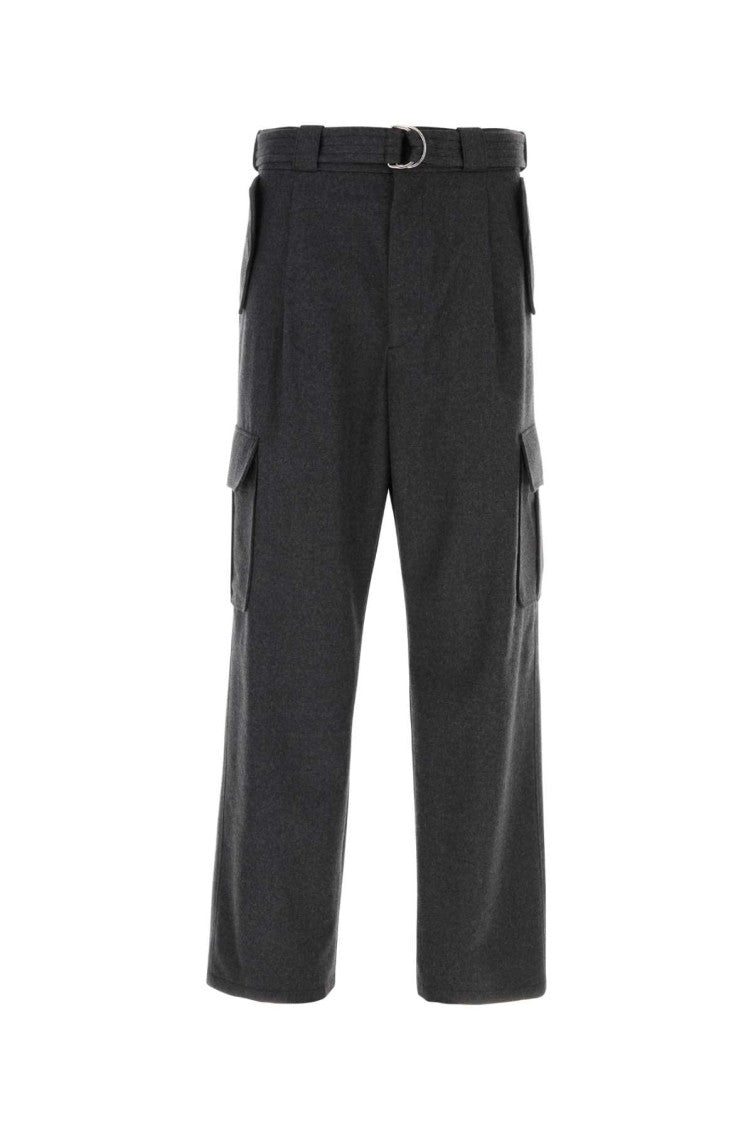 Grey Wool Cargo Pant 1
