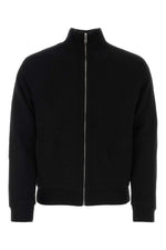 Black Logo Wool Cardigan 1
