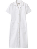White poplin shirt dress 1