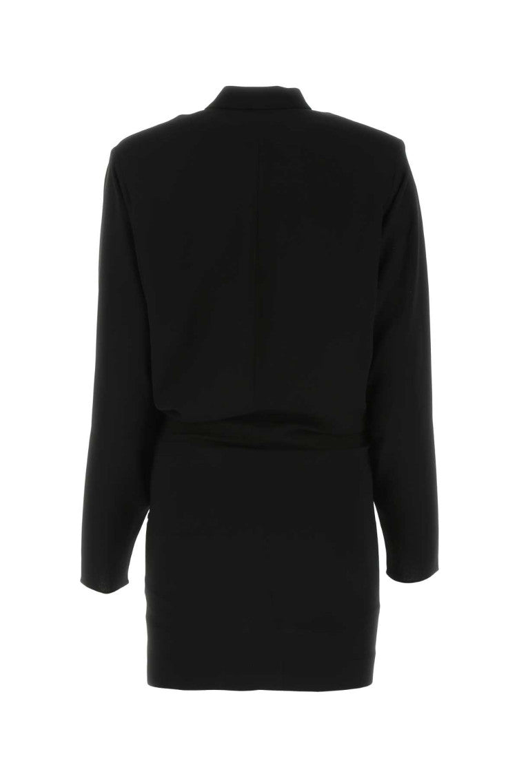 Black crepe Lazeli mini dress 2