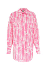Printed poplin chemisier dress 1
