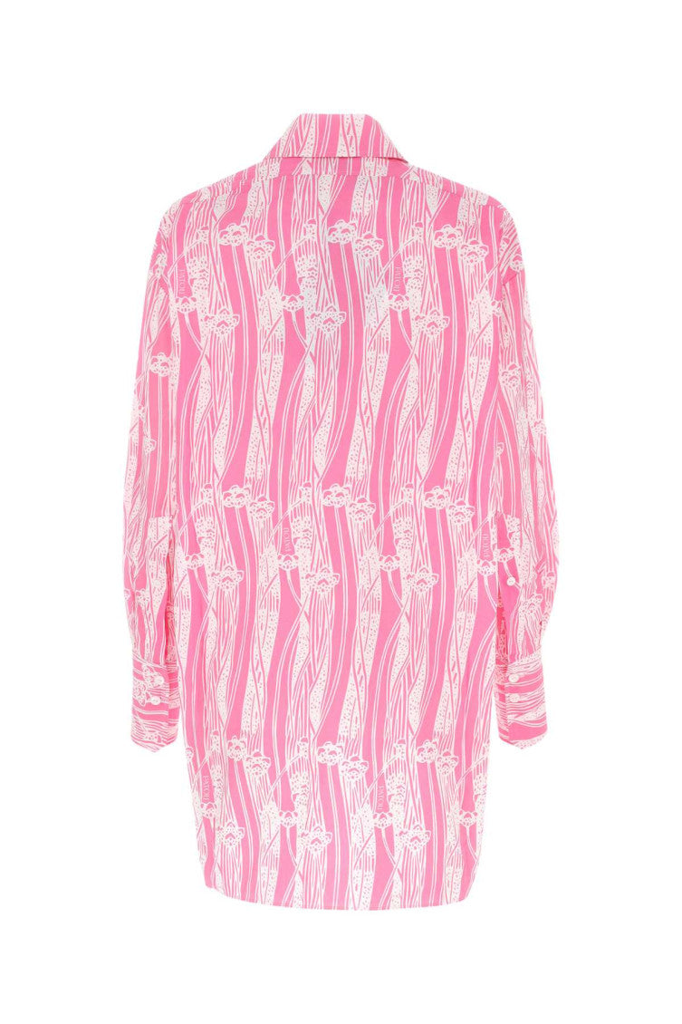 Printed poplin chemisier dress 2