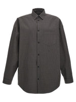 Black Check Print Shirt 1