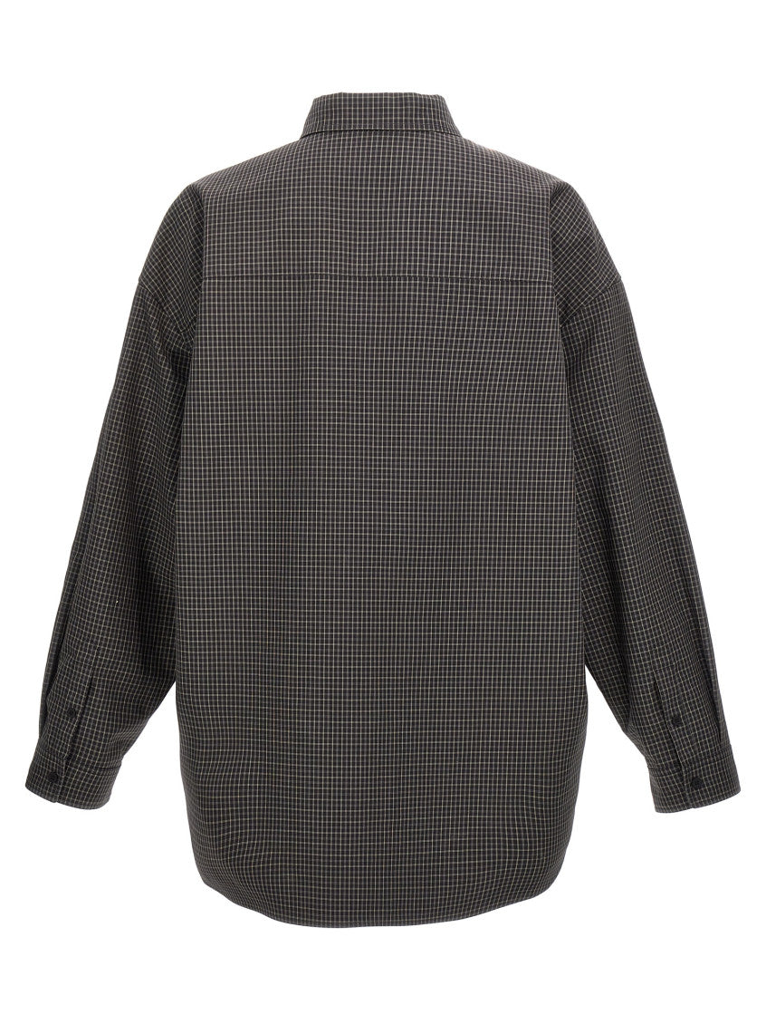 Black Check Print Shirt 2