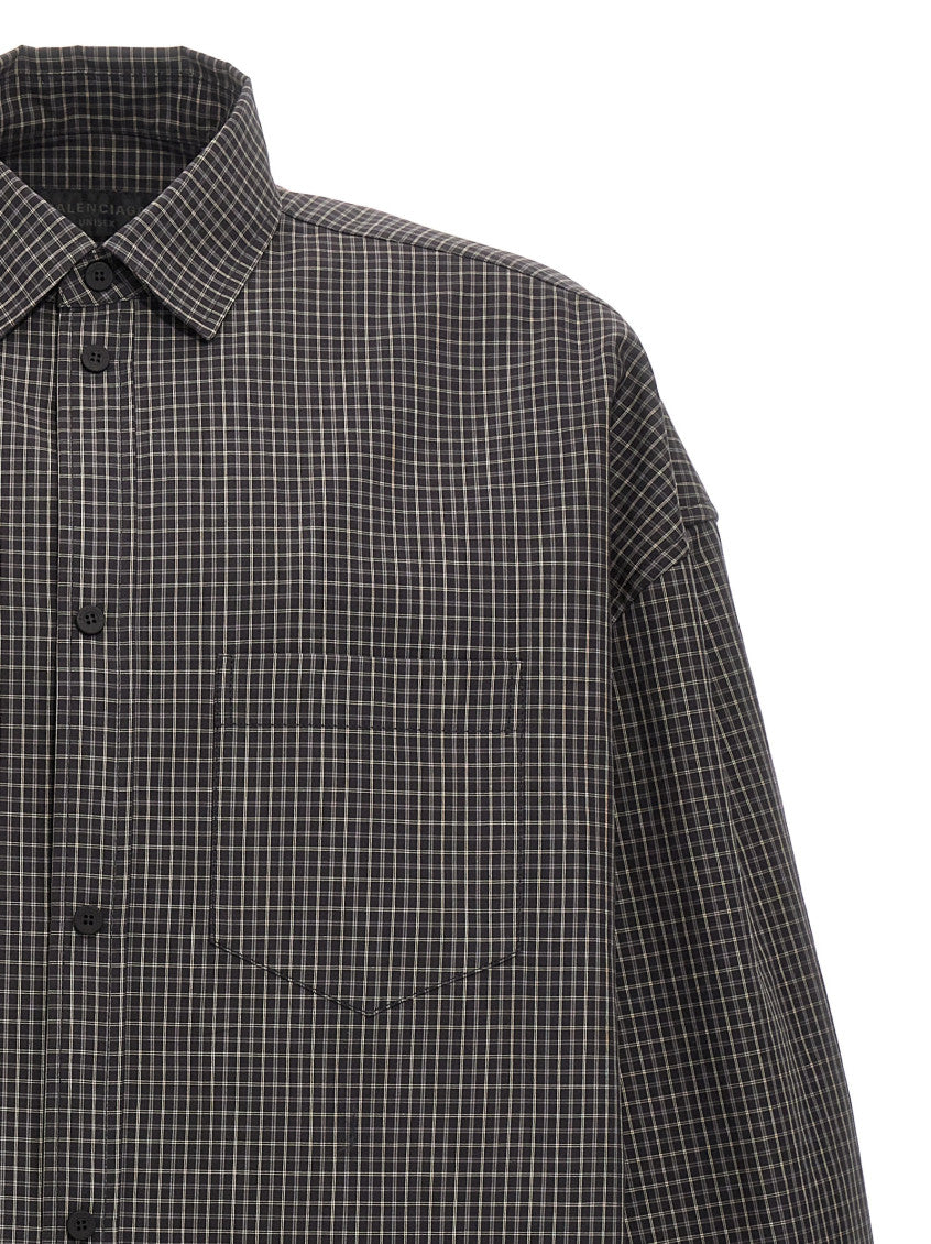 Black Check Print Shirt 3