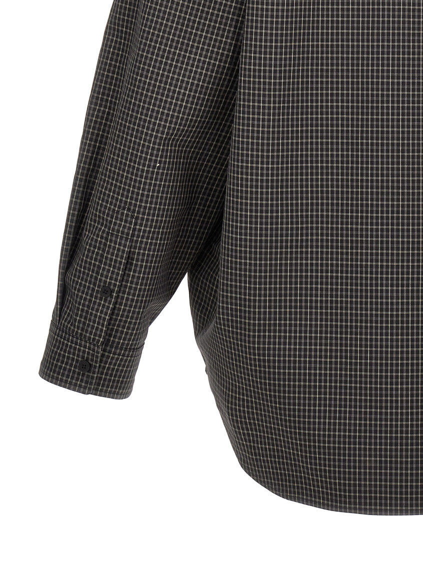 Black Check Print Shirt 4